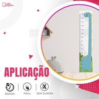 Régua de Crescimento Infantil Adesiva Dinossauro - Decoração Divertida e Prática para Quartos de Criança - imagem 4