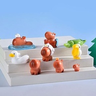 Conjunto 18 Mini Estatuetas de Capivara em Resina - Decoração Charmosa para Carro, Mesa e Presente - imagem 3