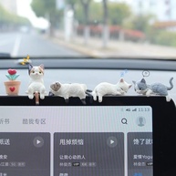 Decoração de Painel de Carro: Gato Fofo e Divertido para Personalizar seu Veículo - imagem 5