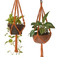Suporte de Corda Macramê 70 cm para Vasos de Plantas - Decoração Elegante e Sustentável - imagem 4