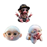 Kit 3 Macacos Pendurados: Decoração Divertida para Carro, Chaveiro e Mochila - imagem 4