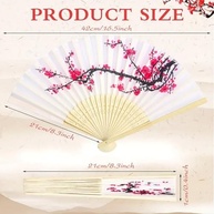 Ventilador Dobrável Chinês com Design Exclusivo - Leque de Mão Portátil para Festas e Decoração - imagem 3