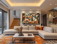 Quadro Picasso Cubista Moderno - Arte em Tela para Decoração de Ambientes - imagem 2