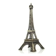 Miniatura Torre Eiffel 22cm em Metal – Escultura Decorativa Paris para Sala, Escritório e Quarto - imagem 1