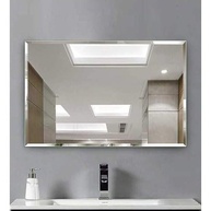 Espelho Decorativo Retangular Cebrace 70x50cm | Bisotê 20mm | Vidro 4mm | Ideal para Sala, Quarto, Banheiro e Cozinha - imagem 1