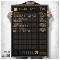 Pôster Painel de Embarque com Adesivos - Decore Sua Paixão por Viagens - imagem 1
