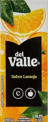 Pack de DEL VALLE LARANJA TP 200ML 18 unidades - imagem 3