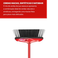 Vassoura Condor Transparente com Cabo de Aço - Ideal para Pisos Delicados - imagem 3