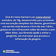 Creme Dental Oral-B 1-2-3 Anticáries 70g: Proteção Total para Seus Dentes - imagem 2