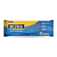 Toalhas Umedecidas Bigfral 40 Unidades - Extra Macias e Dermatologicamente Testadas - imagem 2