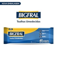 Toalhas Umedecidas Bigfral 40 Unidades - Extra Macias e Dermatologicamente Testadas - imagem 4