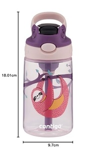 Garrafa Infantil Contigo Aubrey com Canudo e Tampa à Prova de Derrames - Segura, Fácil e Divertida - imagem 3