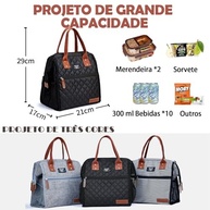 INSMEER Lancheira Térmica Portátil 20 Latas - Design Moderno para Viagens, Praia e Piqueniques - imagem 3