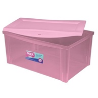 Caixa Organizadora Plástica 65L Rosé - Design Moderno e Resistente - imagem 4
