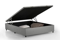Box Baú Premium Casal em Linho Cinza com Abertura Pneumática - Sono Design - imagem 4