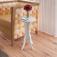 Mesa de Apoio 100% MDF KIN Branco - Design Moderno e Resistente - imagem 2