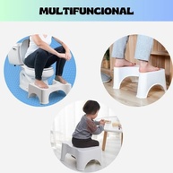 Banquinho Ergonômico para Vaso Sanitário - Apoio de Pés com Base Antiderrapante e Design Confortável - imagem 3