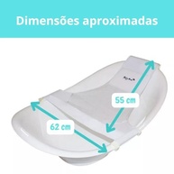 Rede de Proteção para Banho do Bebê 0-18 Meses | Segurança e Conforto com Design Ergonômico 55x68cm - imagem 4