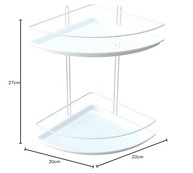 Porta Shampoo de Canto Branco Duplo com Design Moderno e Praticidade - imagem 2