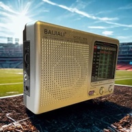 Rádio FM Portátil Prata: Design Elegante, Compacto e Som Cristalino - imagem 3