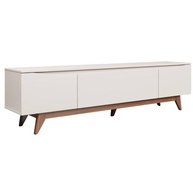 Rack Flynt 219 cm – Design Natural com Detalhes Off White Fosco - imagem 4
