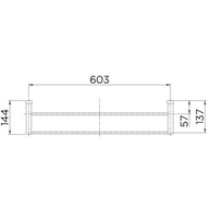 Porta-Toalhas Bastão Duplo Docol 00641706 Cromado - Design Moderno e Resistente - imagem 2
