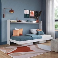 Cama Articulada Solteiro com Nichos e Prateleira - Design Moderno e Funcionalidade Inteligente - imagem 3