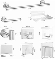 Kit 11 Peças Acessórios Banheiro Aço Inox Fosco – Design Moderno e Instalação Fácil - imagem 3