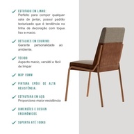 Conjunto Sala de Jantar 4 Cadeiras San Lorenzo - Design Moderno e Conforto - imagem 5