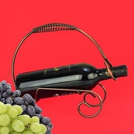 Suporte de Mesa em Cobre para Garrafas de Vinho e Whisky - Design Moderno e Elegante - imagem 4