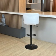 Kit 2 Banquetas Giratórias com Encosto - Design Moderno em Couro Sintético para Cozinha Americana e Balcão - imagem 5