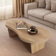 Mesa de Centro Magnum em Tamburato Curvo 50mm - Design Orgânico Moderno em Carvalho - imagem 3