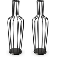 Porta Rolha de Vinho Decorativo em Ferro - Design Industrial Retro 40cm - Kit com 2 Unidades - imagem 2