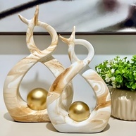Enfeite Rack Decorativo em Cerâmica Fosca - Design Moderno para Casa e Escritório - imagem 2