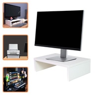 Suporte para Monitor MDF Branco com Armazenamento – Design Moderno para Escritório e Casa - imagem 2