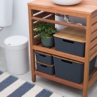 Caixa Organizadora com Tampa de Bambu 18L - Design Moderno e Multiuso - imagem 5