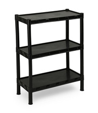 Estante Plástica Preta 3 Prateleiras - Design Moderno e Resistente | Agraplast 918 - imagem 1