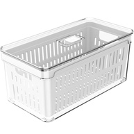 Organizador de Geladeira Clear Fresh com Cesto 5L - Design Transparente e Frescor Prolongado - imagem 1