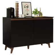 Balcão Cantinho do Café Madesa Reims 2 Portas - Design Moderno em Preto - imagem 1