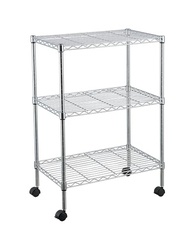 Estante de Aço Cromado com 3 Prateleiras - 60x35x76cm | Design Moderno e Resistente - imagem 2