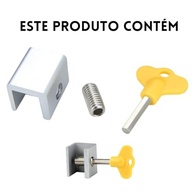 Kit 4 Unidades de Segurança para Janelas e Portas - Trava Infantil + Fechadura Deslizante - imagem 5