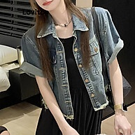 Jaqueta Jeans Feminina Lovito: Estilo Casual e Despojado - imagem 2
