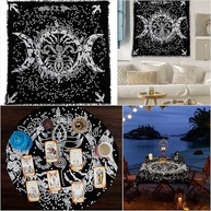 Pano de Altar Deusa da Lua Tripla Prata - Tecido Espiritual para Wicca e Tarot 18x18 - imagem 5