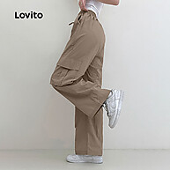 Lovito Calça Casual Lisa – Conforto e Estilo para o Dia a Dia - imagem 2