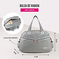Bolsa de Viagem Jacki Design – Estilo e Versatilidade para o Dia a Dia - imagem 2