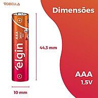 Pilhas AAA Elgin: Energia Confiável para o Seu Dia! - imagem 2