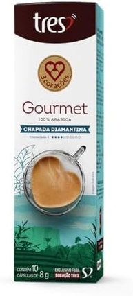 Capsula de Café Espresso Gourmet Chapada Diamantina TRES 3 Corações 10 unid - imagem 4