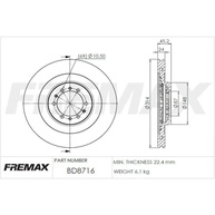 Disco de Freio Ventilado Dianteiro Fremax BD8716: Segurança e Performance para Seu Veículo - imagem 3