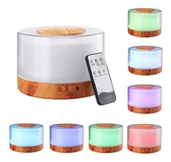 Difusor de Aromas Ultra-Sônico 500ml com LED Colorido e Controle Remoto - Madera Clara - imagem 2