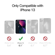 JETech Capa Fosca para iPhone 13 6.1" - Proteção Militar, Anti-Choque e Anti-Impressão Digital (Preto) - imagem 3